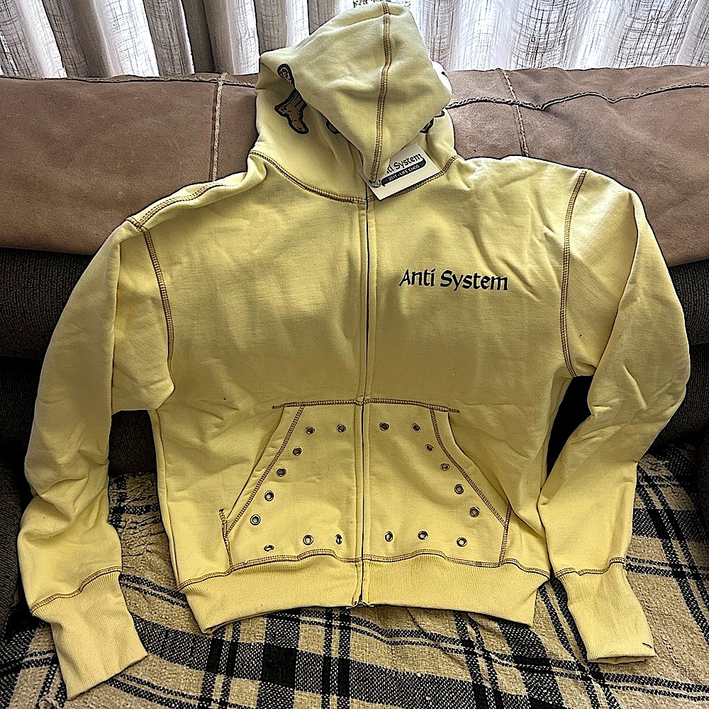 ANTI-SYSTEM - Yellow Bones NY Hoodie - Heavyweight- Brand New w Tags